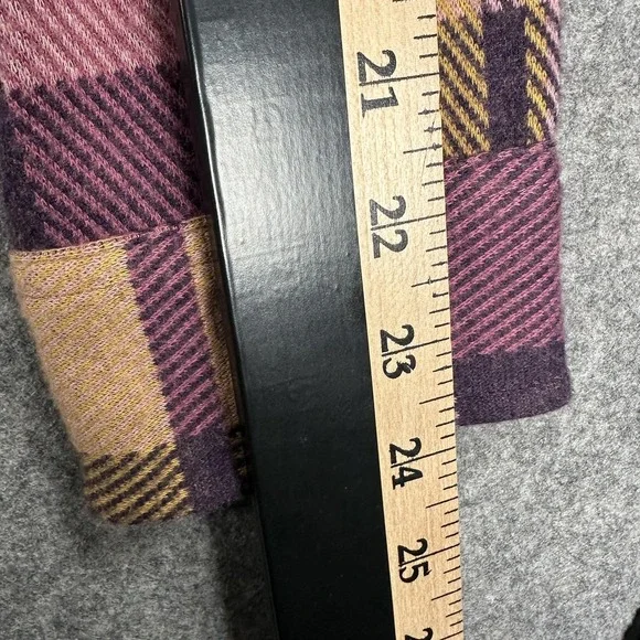 Faherty Legend Shirt Womens Small Purple Plaid Stretch Flannel Long Sleeve - Picture 9 of 14